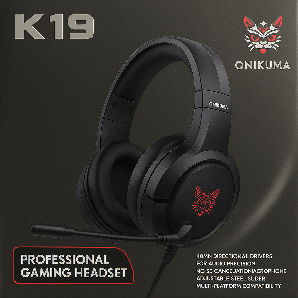 Audífonos Gamer Onikuma K19 con Micrófono - tienda tech