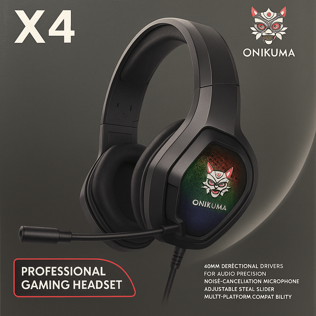 Audífonos Gamer Onikuma X4 con Micrófono - tienda tech