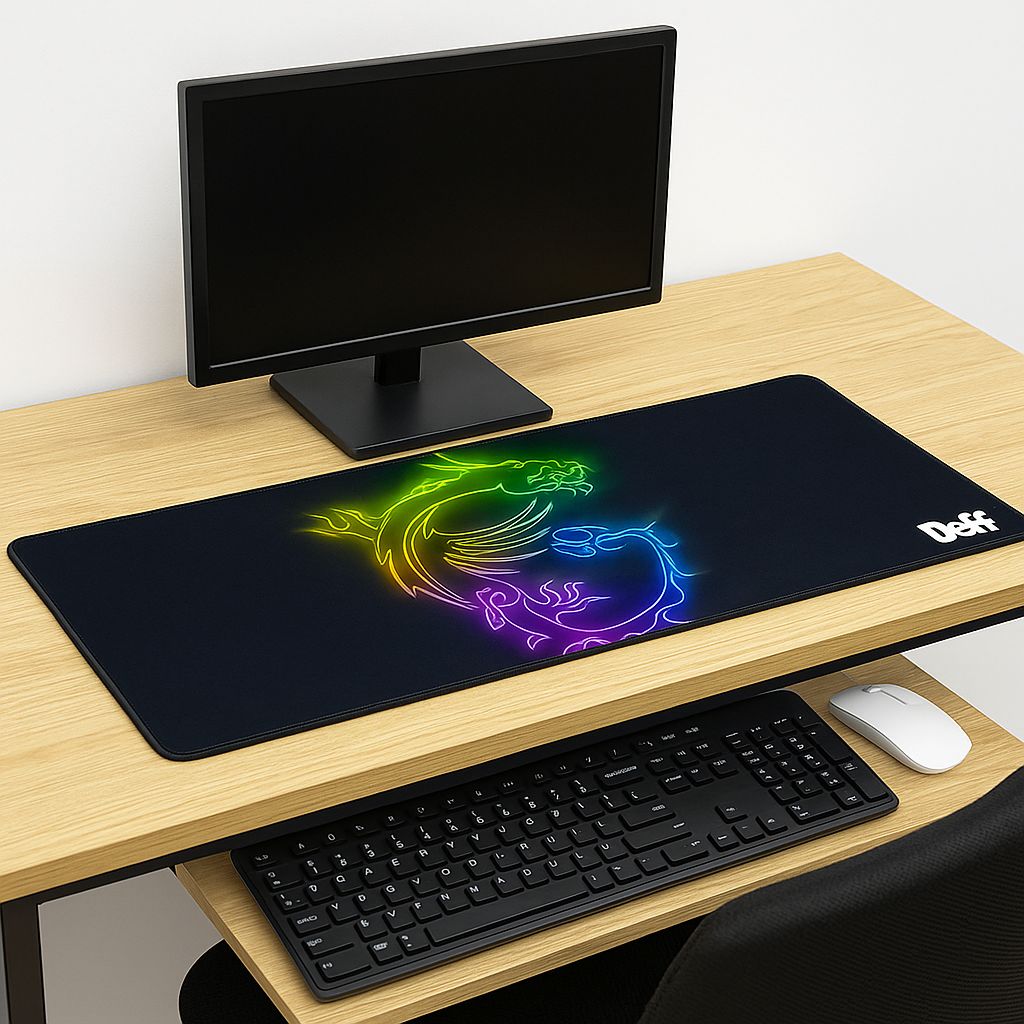 Mousepad Gamer XL Dragon Arcoiris - tienda tech