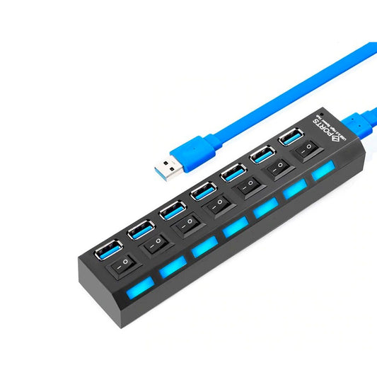 Hub Usb 3.0 7 Puertos De Alta Velocidad - tienda tech