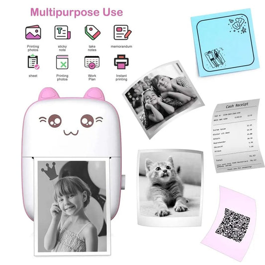 Impresora Térmica Gatito Mini Portátil W - tienda tech