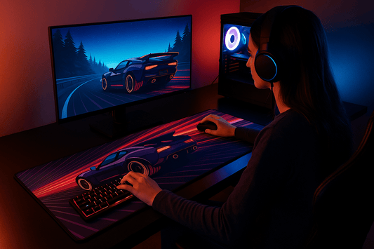 Mousepad Gamer XL Auto Carrera - tienda tech